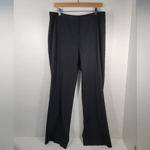 Lafayette 148 New York Black Straight Leg Stretch Trouser Pants Women Size 10